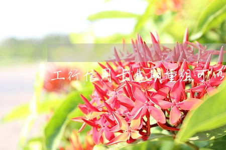 工行信用卡逾期重组可以吗