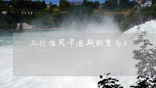 工行信用卡逾期额度为0