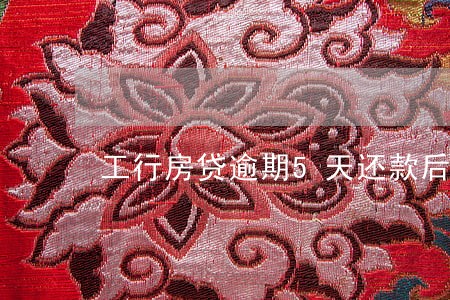 工行房贷逾期5天还款后果 工行房贷逾期5天还款后果