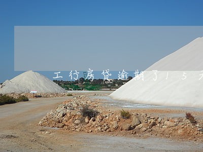 工行房贷逾期了15天 工行房贷逾期了15天