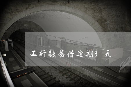 工行融易借逾期3天
