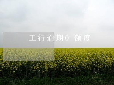 工行逾期0额度 工行逾期0额度