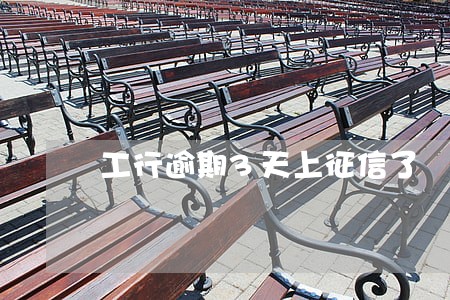 工行逾期3天上征信了 工行逾期3天上征信了