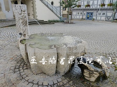 巫告陷害罪法院可以直接起诉吗 巫告陷害罪法院可以直接起诉吗
