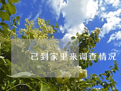 已到家里来调查情况