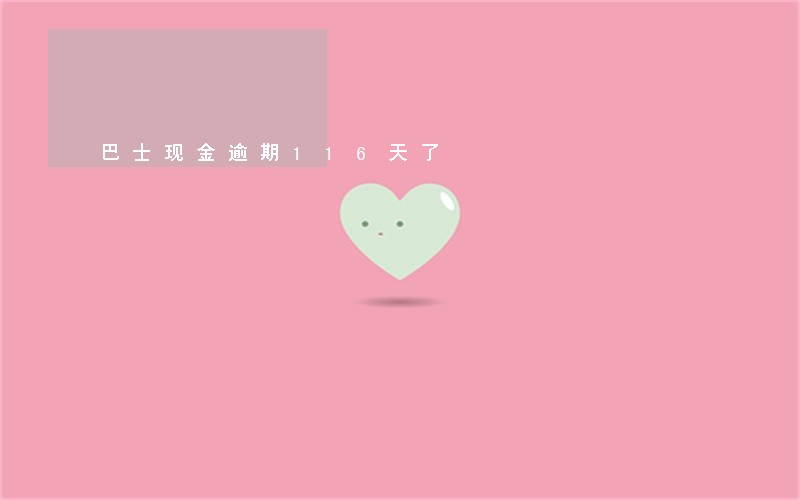 巴士现金逾期116天了 巴士现金逾期116天了