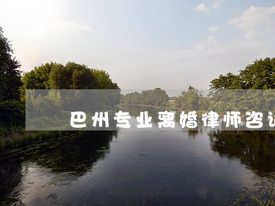 巴州专业离婚律师咨询专线