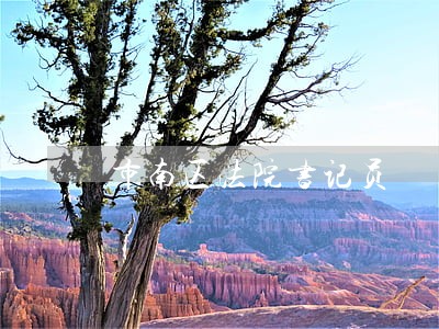 市南区法院书记员 市南区法院书记员
