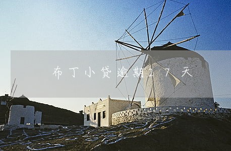 布丁小贷逾期27天 布丁小贷逾期27天