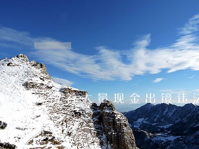 带着大量现金出镜违法后果