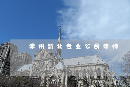 常州新北专业公司律师