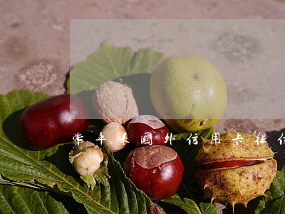 常年呆国外信用卡征信逾期