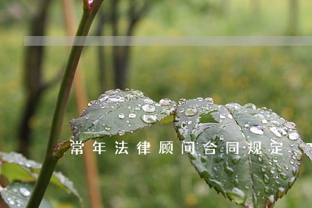 常年法律顾问合同规定 常年法律顾问合同规定