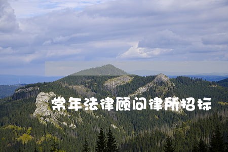 常年法律顾问律所招标 常年法律顾问律所招标
