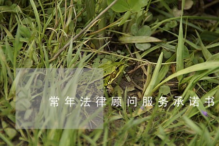 常年法律顾问服务承诺书 常年法律顾问服务承诺书