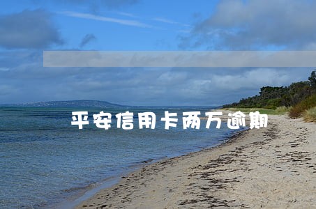 平安信用卡两万逾期