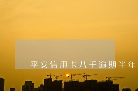 平安信用卡八千逾期半年会怎样 平安信用卡八千逾期半年会怎样