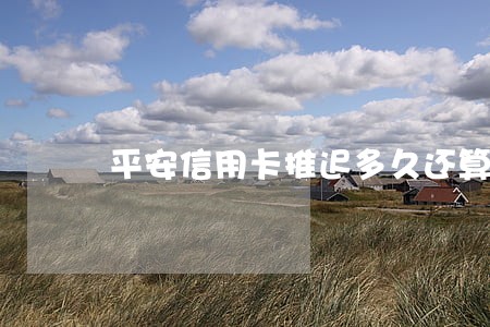 平安信用卡推迟多久还算逾期