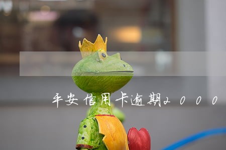 平安信用卡逾期2000会上门