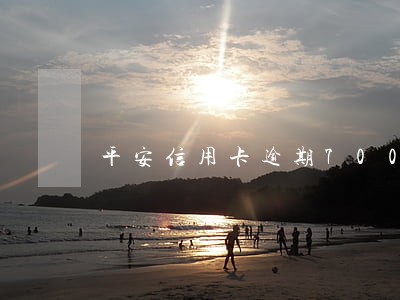 平安信用卡逾期7000多元