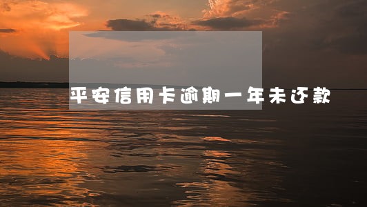 平安信用卡逾期一年未还款