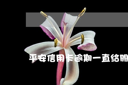 平安信用卡逾期一直给朋友打电话