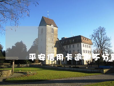 平安信用卡逾期不分期 平安信用卡逾期不分期