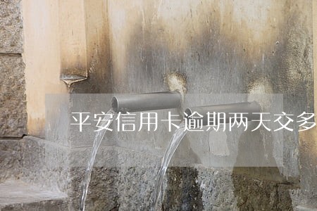 平安信用卡逾期两天交多少