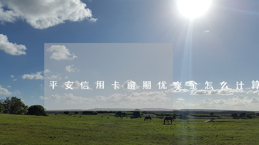 平安信用卡逾期优享金怎么计算 平安信用卡逾期优享金怎么计算