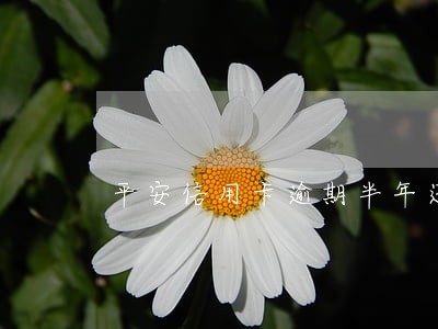 平安信用卡逾期半年还可以办吗