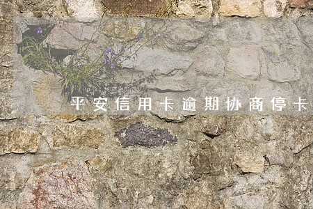 平安信用卡逾期协商停卡 平安信用卡逾期协商停卡
