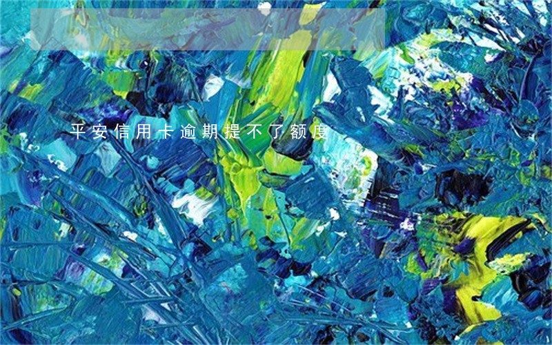 平安信用卡逾期提不了额度 平安信用卡逾期提不了额度