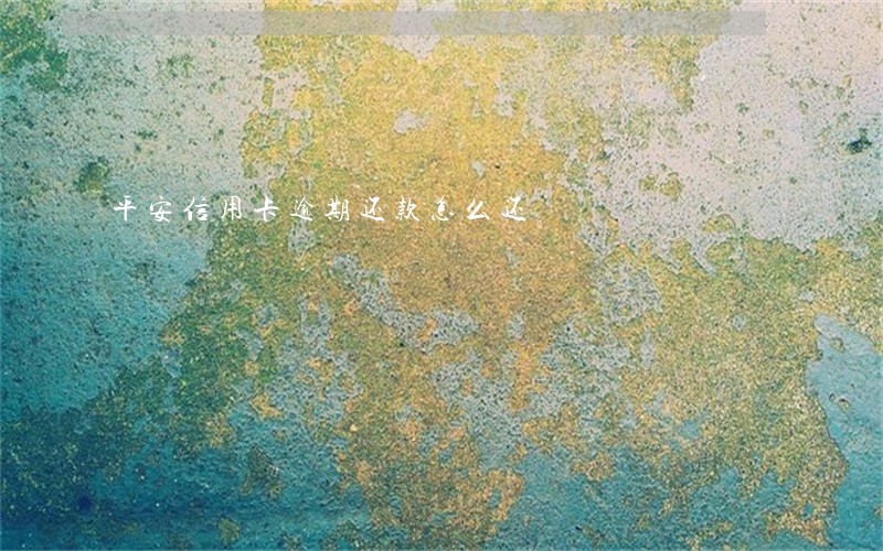 平安信用卡逾期还款怎么还 平安信用卡逾期还款怎么还