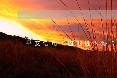 平安信用卡逾期进入停卡部门 平安信用卡逾期进入停卡部门