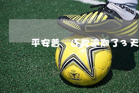 平安普恵还款逾期了3天怎么办啊 平安普恵还款逾期了3天怎么办啊