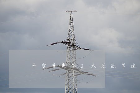 平安普惠第2天还款算逾期吗 平安普惠第2天还款算逾期吗
