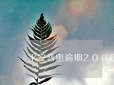 平安普惠逾期2000会上门吗