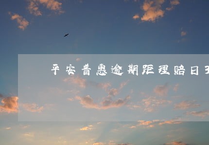 平安普惠逾期距理赔日3日 平安普惠逾期距理赔日3日