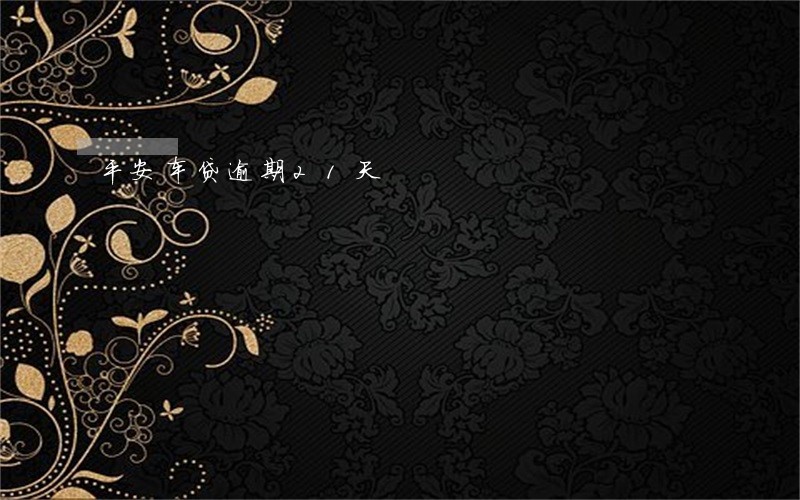 平安车贷逾期21天 平安车贷逾期21天