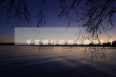 平安银行信用卡逾期2千多