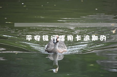 平安银行信用卡逾期的 平安银行信用卡逾期的