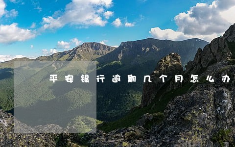 平安银行逾期几个月怎么办 平安银行逾期几个月怎么办