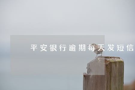 平安银行逾期每天发短信 平安银行逾期每天发短信