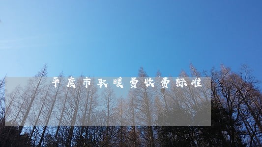 平度市取暖费收费标准 平度市取暖费收费标准
