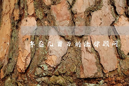 年薪几百万的法律顾问 年薪几百万的法律顾问