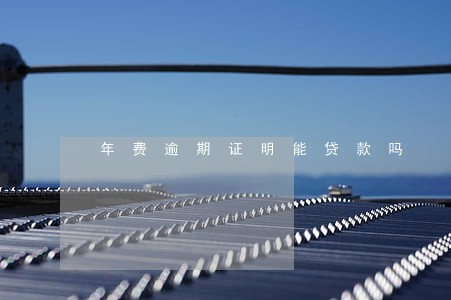 年费逾期证明能贷款吗