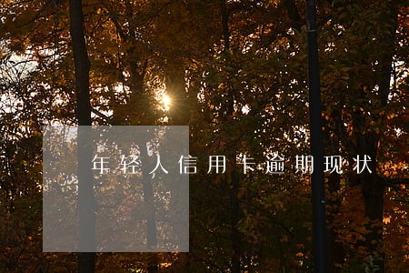 年轻人信用卡逾期现状 年轻人信用卡逾期现状
