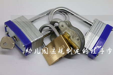 幼儿园法规制定的程序步骤