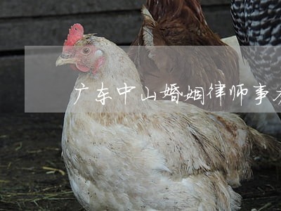 广东中山婚姻律师事务所 广东中山婚姻律师事务所