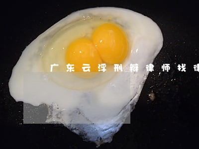 广东云浮刑辩律师找律师打官司
